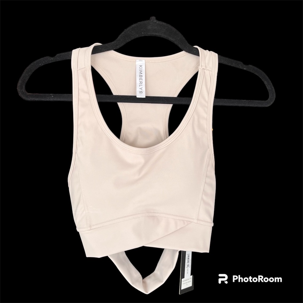 Kimberly C Beige Women’s Nylon Spandex Sportsbra Small